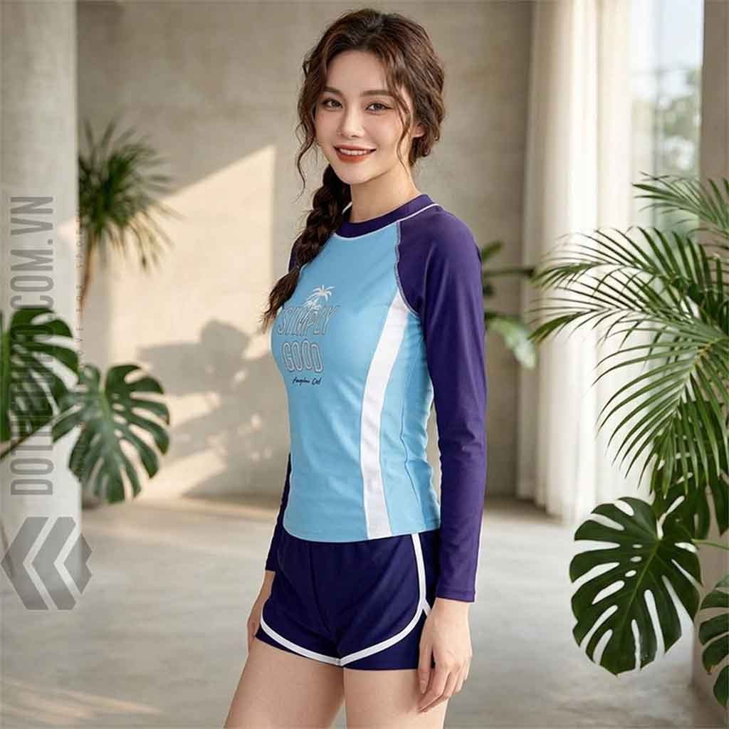Set đồ bơi nữ chống nắng cao cấp - Ảnh 0